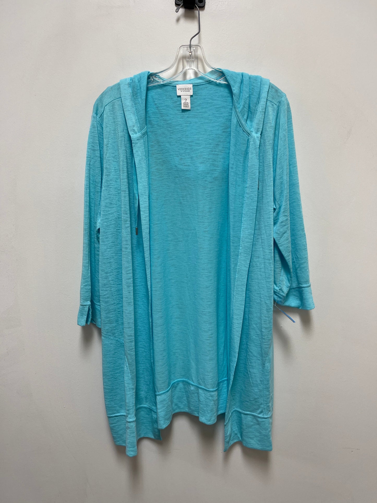 Cardigan By Chicos In Blue, Size: L