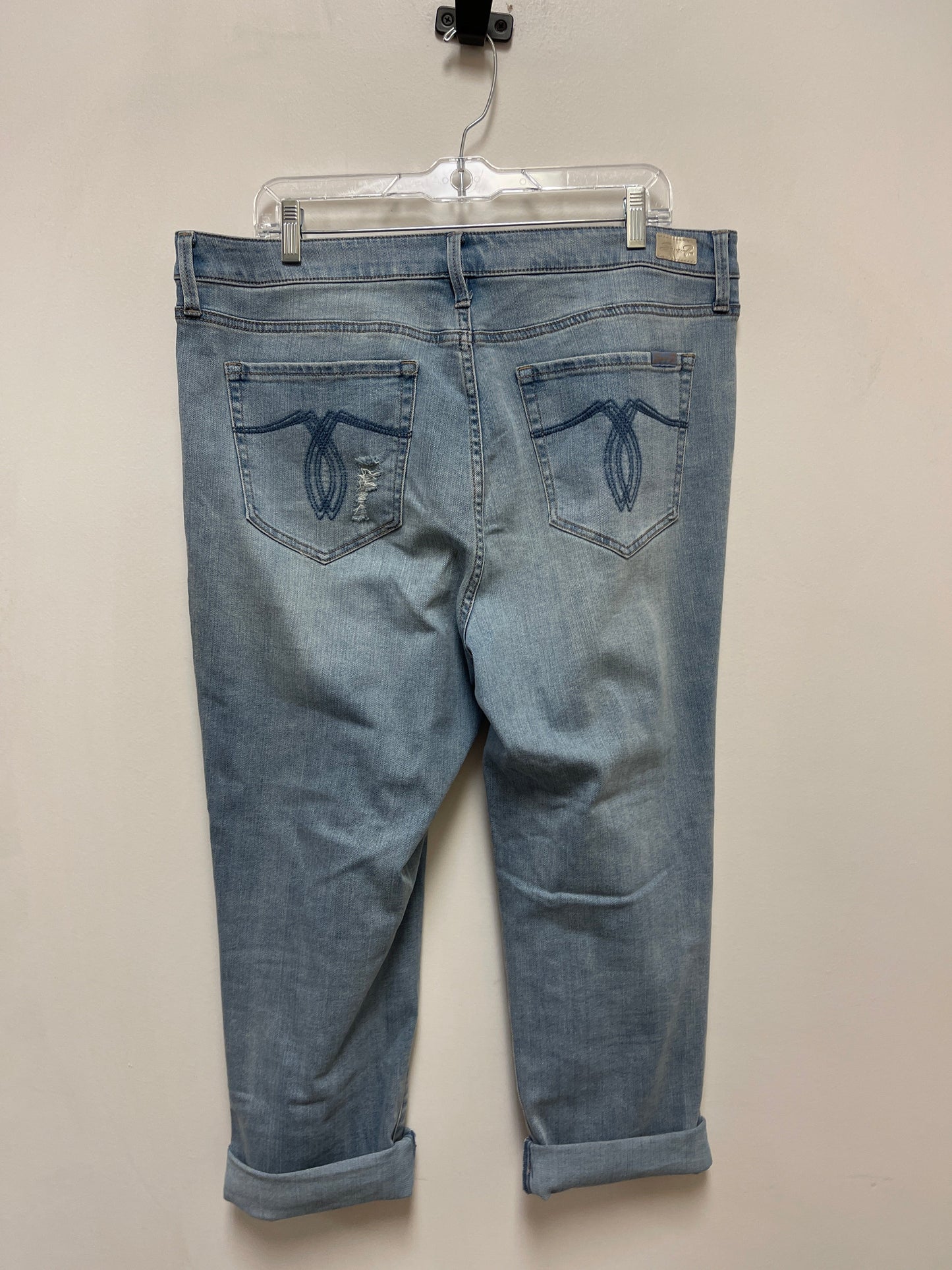 Jeans Skinny By Seven 7 In Blue Denim, Size: 16