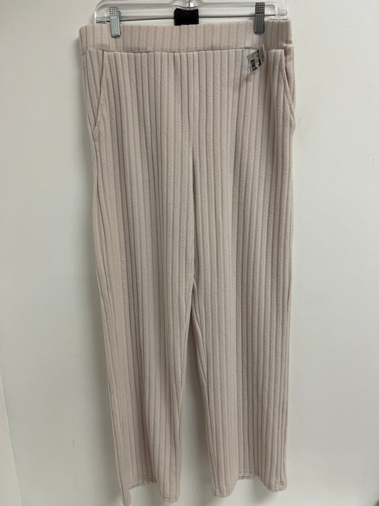 Pants Lounge By Clothes Mentor In Cream, Size: 2x