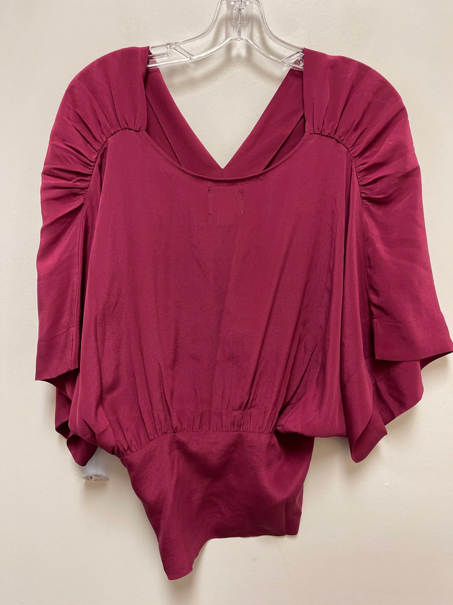 Top Short Sleeve By Maeve In Purple, Size: L