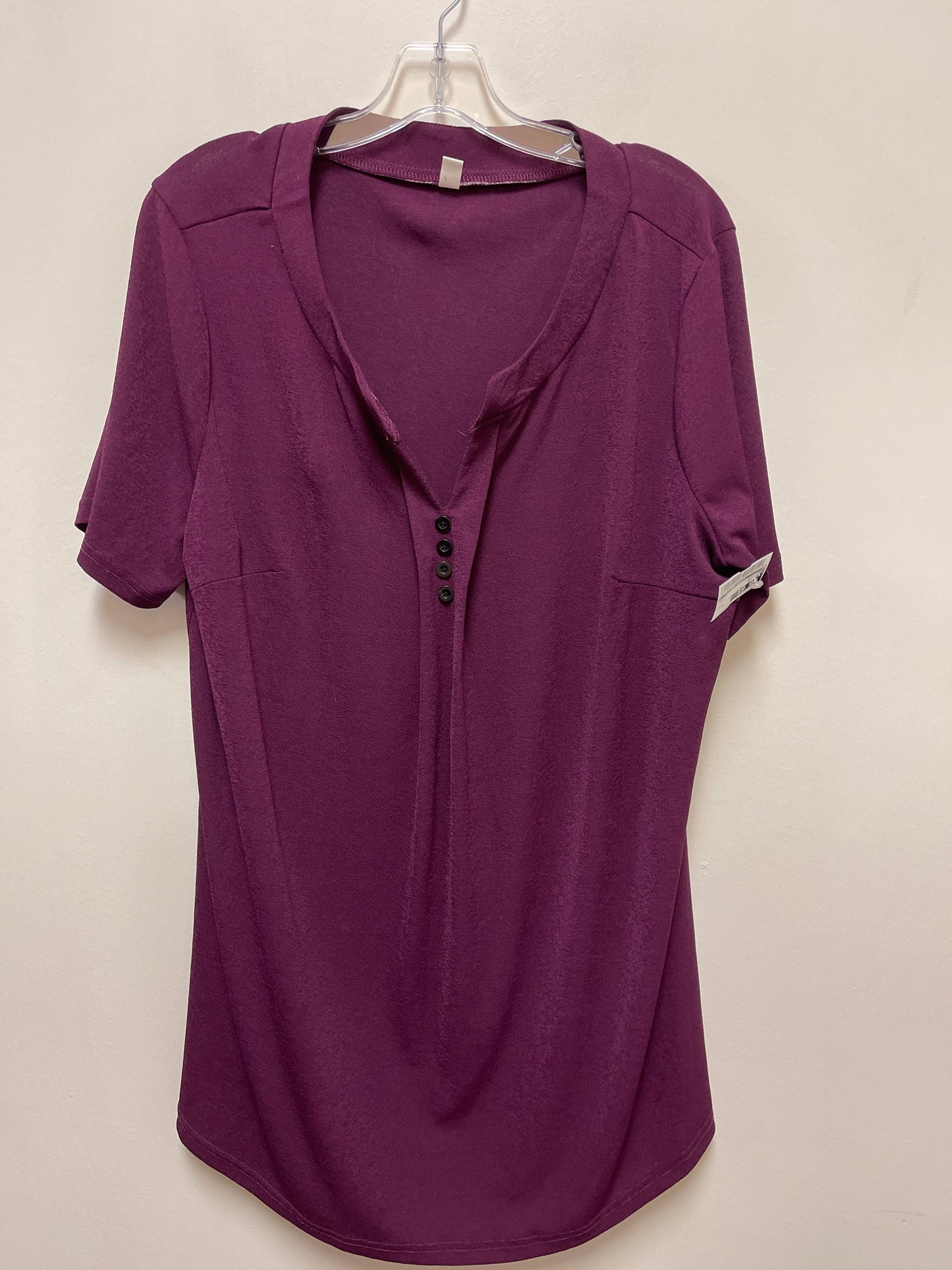 Top Short Sleeve By Clothes Mentor In Purple, Size: 2x