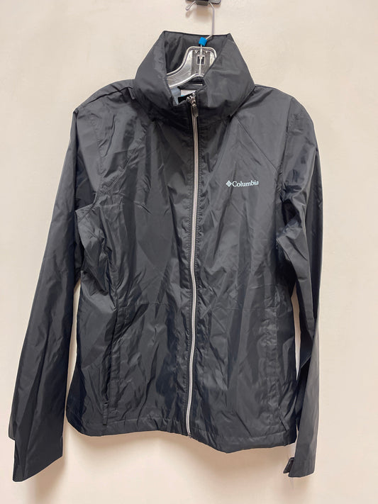 Jacket Windbreaker By Columbia In Black, Size: L