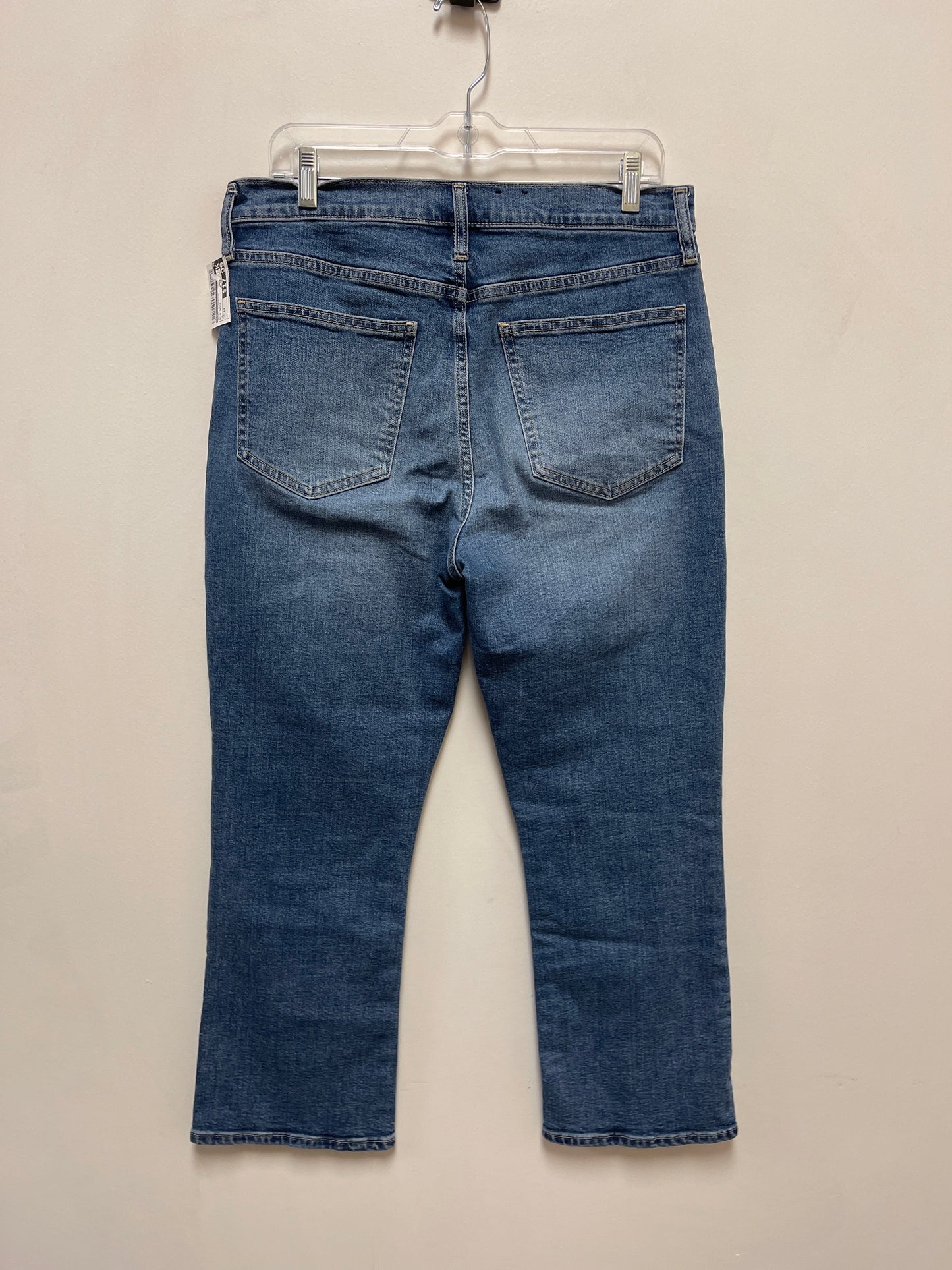 Jeans Straight By Gap In Blue Denim, Size: 12