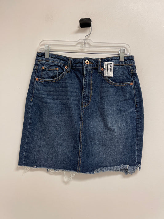 Skirt Mini & Short By Ella Moss In Blue Denim, Size: 8