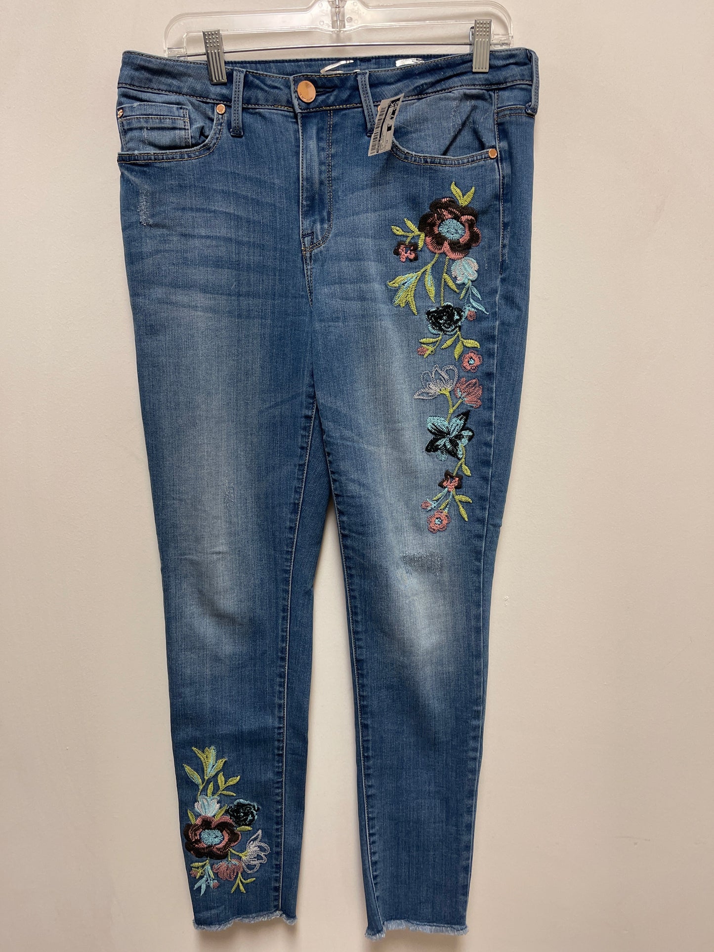 Jeans Skinny By Seven 7 In Blue Denim, Size: 12