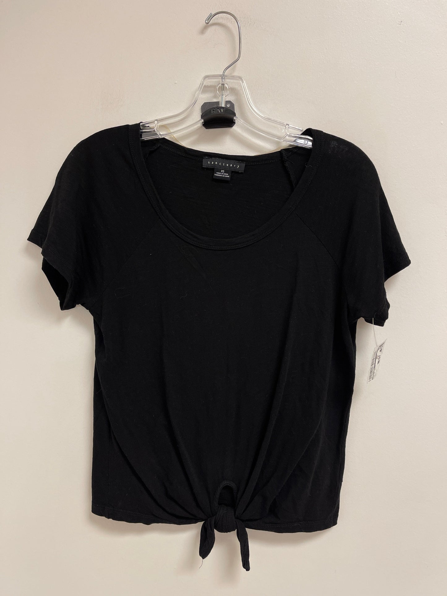 Top Short Sleeve Basic By Sanctuary In Black, Size: Xs