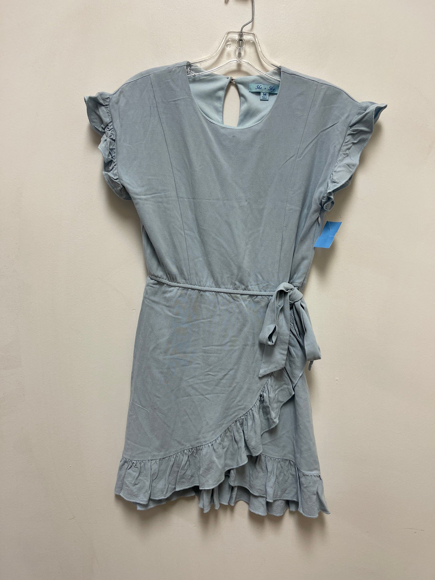 Dress Casual Short By She + Sky In Blue, Size: M