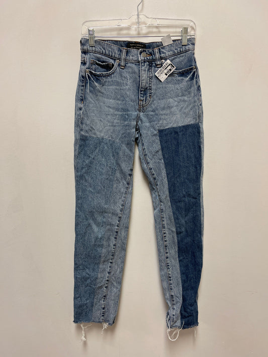 Jeans Straight By Banana Republic In Blue Denim, Size: 0