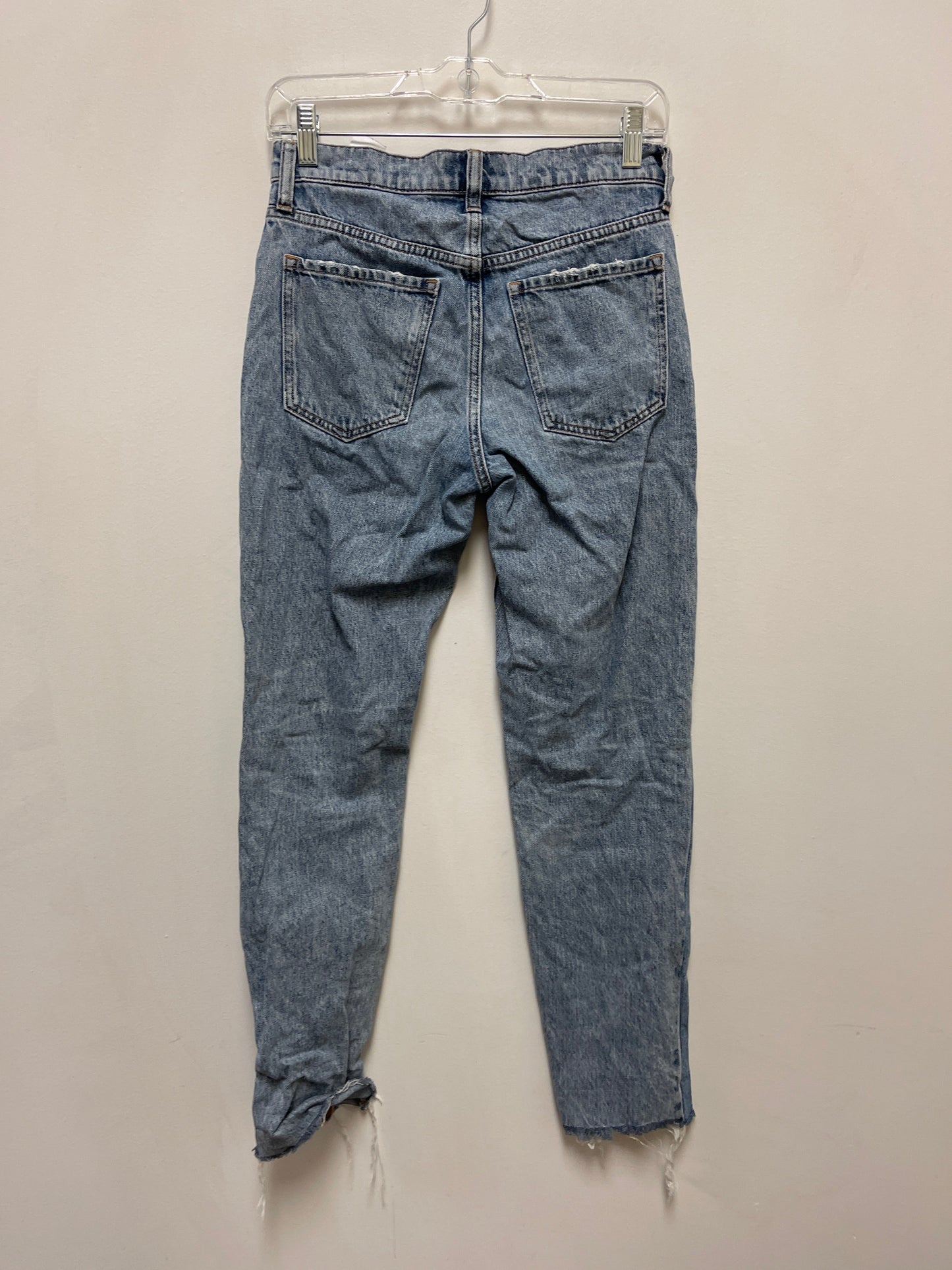 Jeans Straight By Banana Republic In Blue Denim, Size: 0