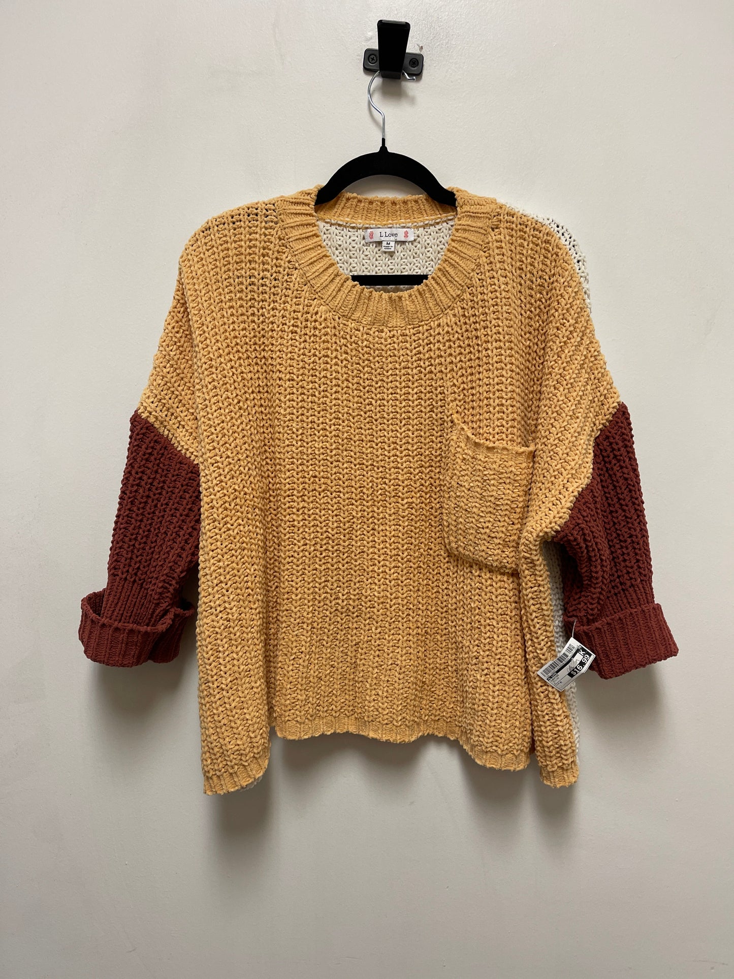 Sweater By L Love In Yellow, Size: M