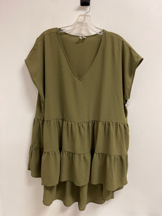 Top Short Sleeve By Cato In Green, Size: 2x