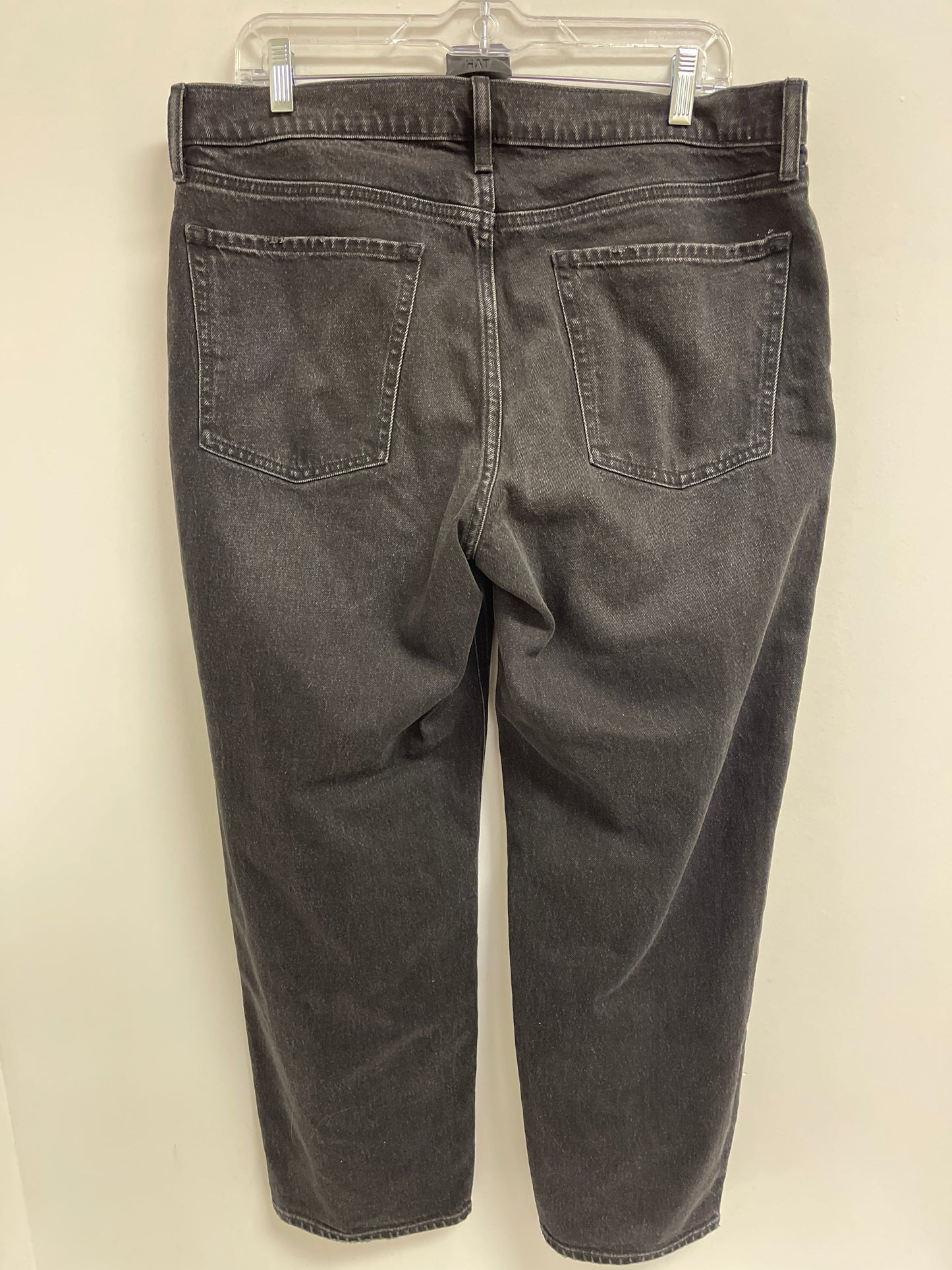 Jeans Boyfriend By Old Navy In Black Denim, Size: 12