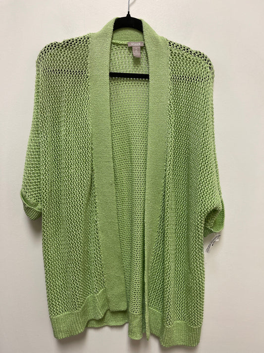 Cardigan By Chicos In Green, Size: L