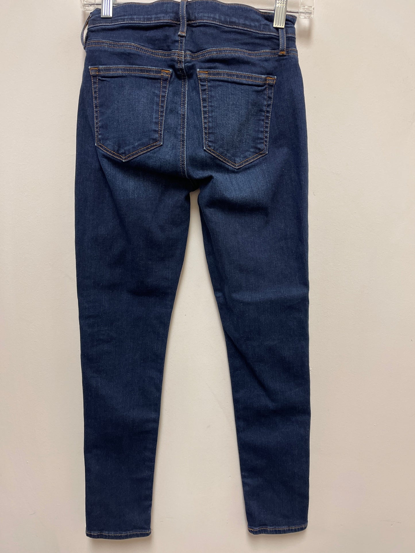 Jeans Skinny By Loft In Black Denim, Size: 0