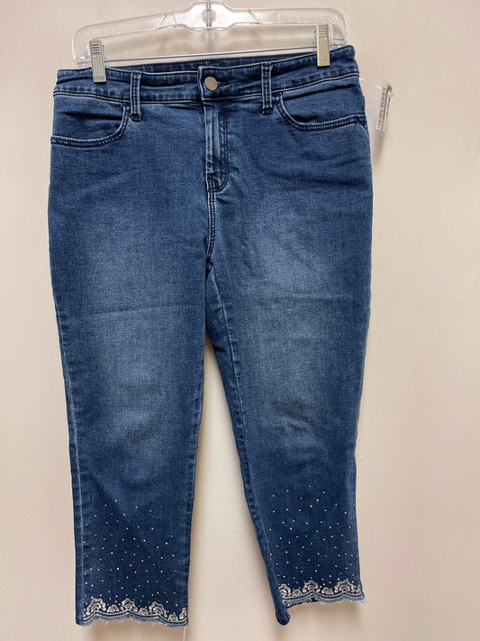 Pants Cropped By Chicos In Blue, Size: 4