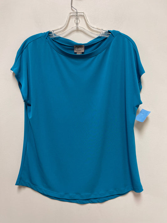 Top Short Sleeve By Chicos In Blue, Size: M