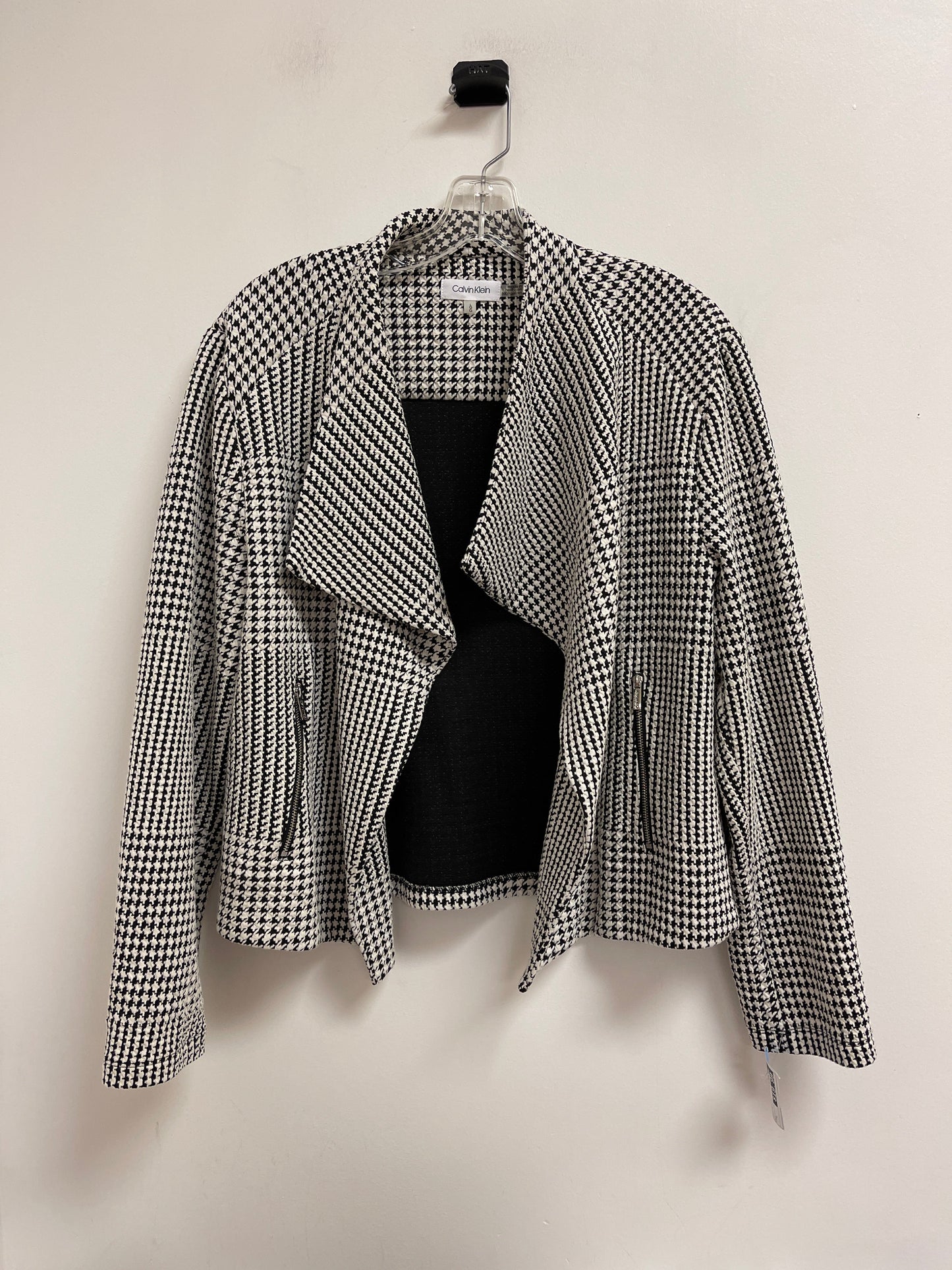 Blazer By Calvin Klein In Black & White, Size: L