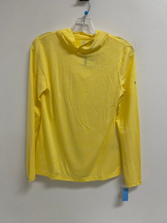 Athletic Top Long Sleeve Hoodie By Ideology In Yellow, Size: S