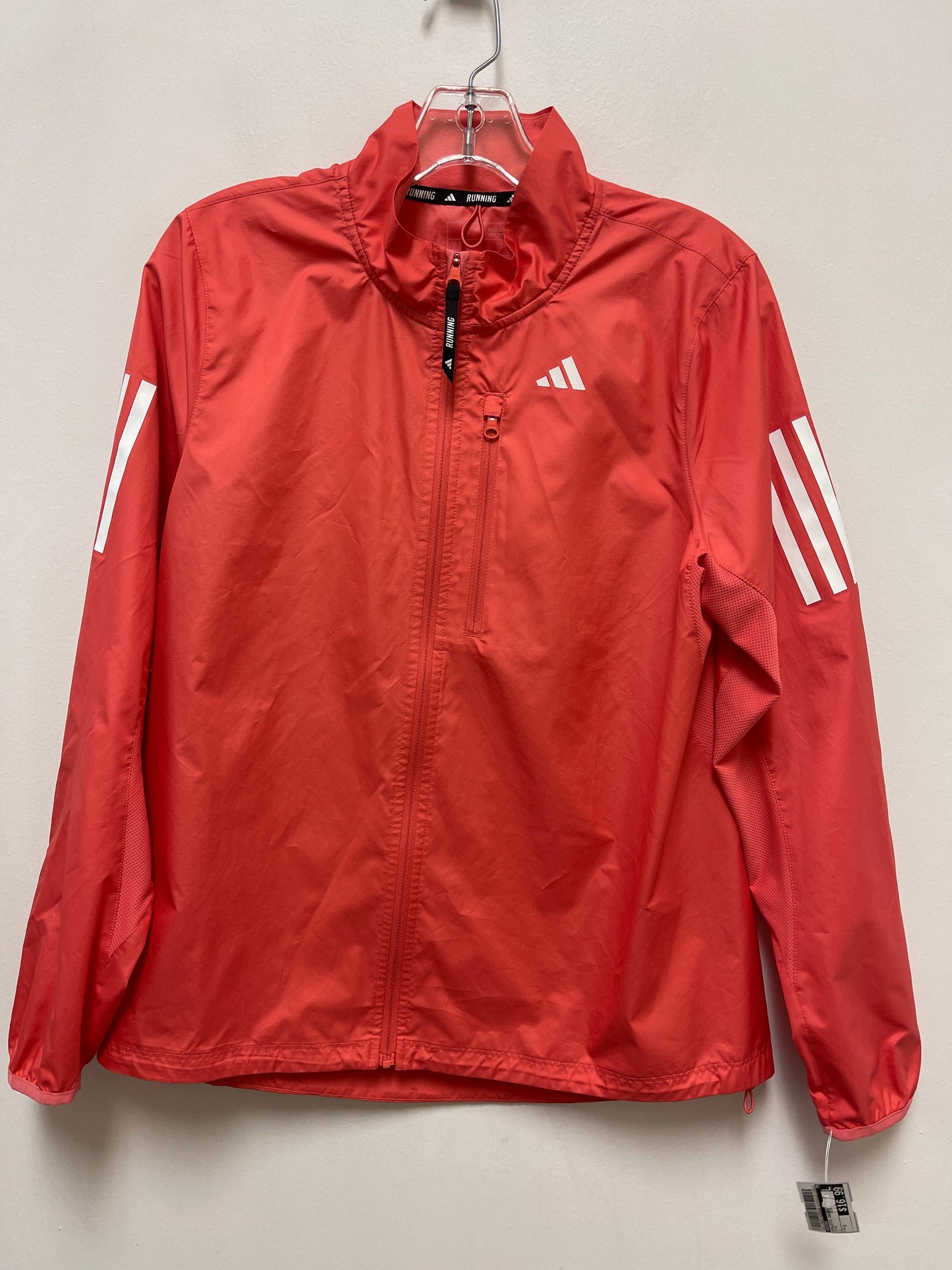 Athletic Jacket By Adidas In Pink, Size: S