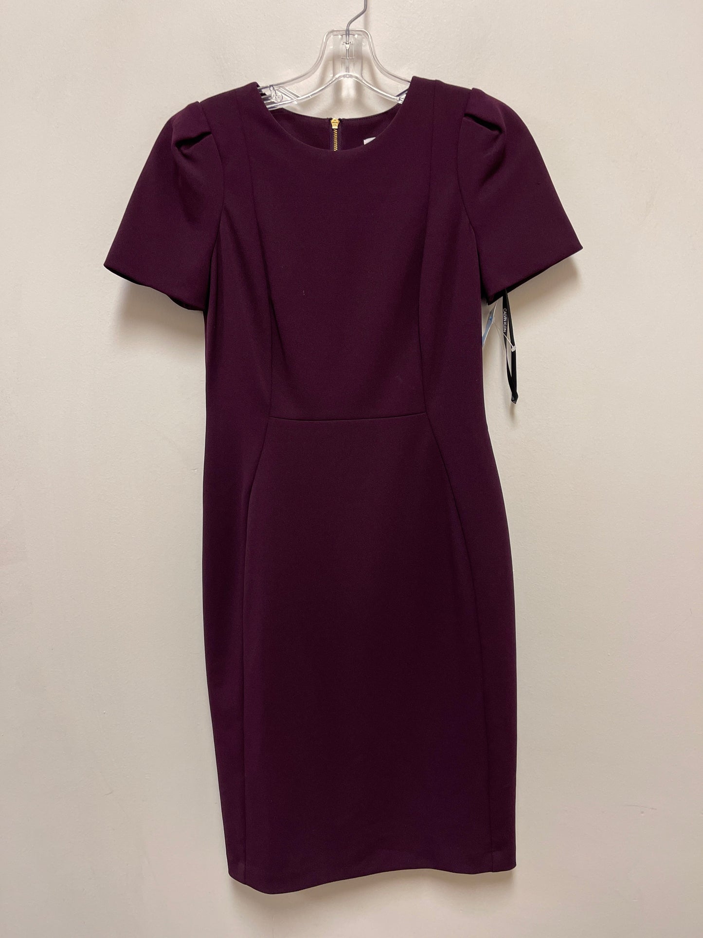 Dress Casual Midi By Calvin Klein In Purple, Size: S