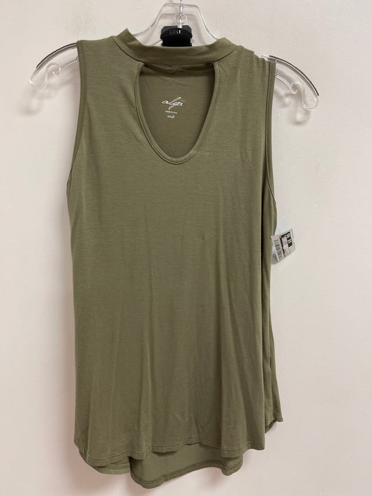 Top Sleeveless By Alya In Green, Size: S