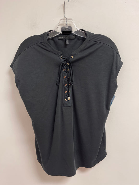 Top Short Sleeve By White House Black Market In Grey, Size: Xs