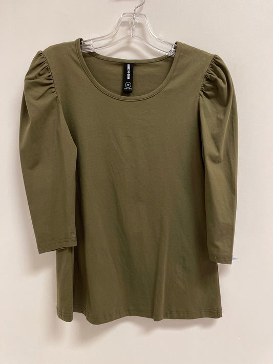 Top Long Sleeve By Agnes & Dora In Green, Size: Xs