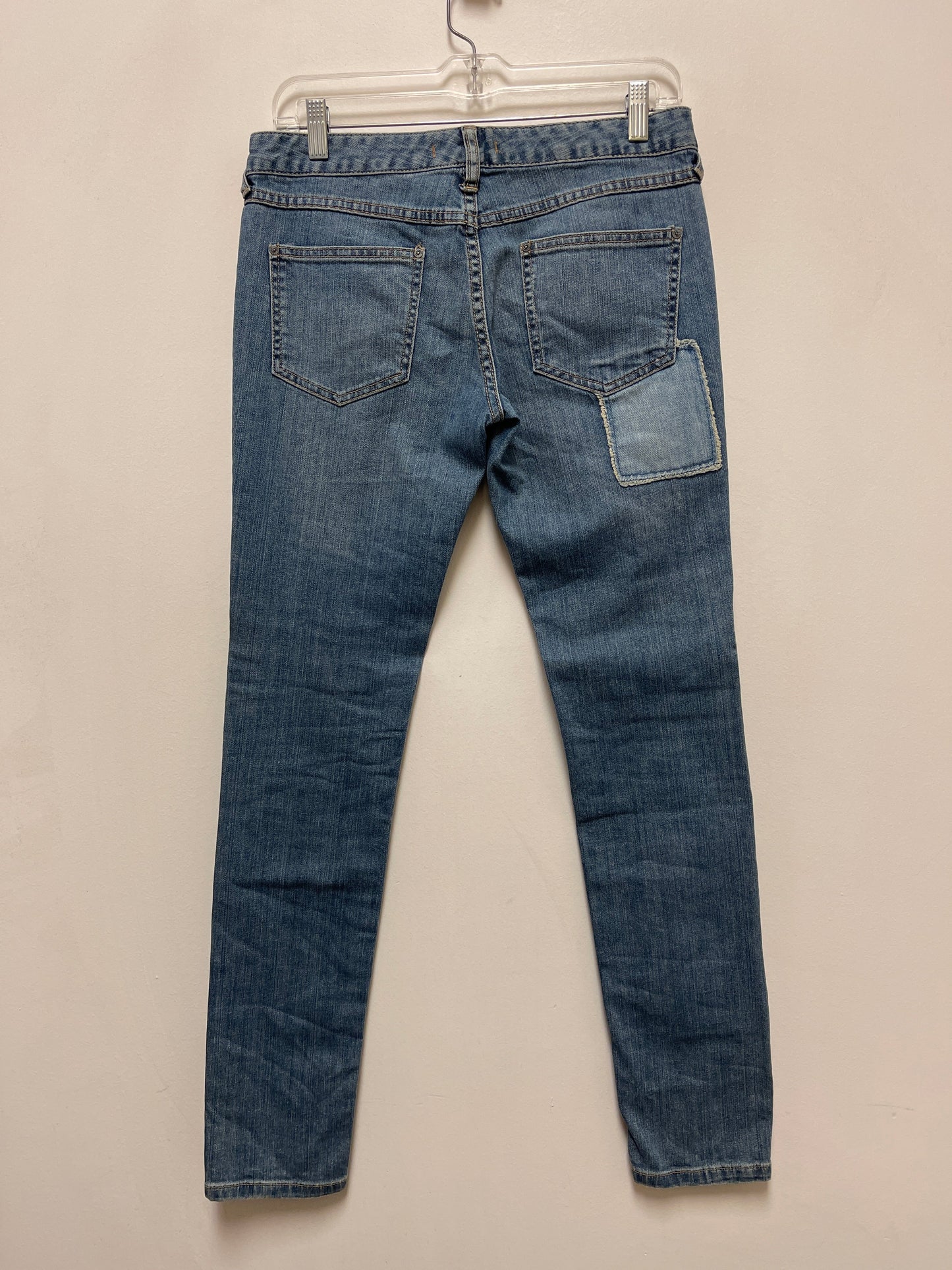 Jeans Skinny By Free People In Blue Denim, Size: 4