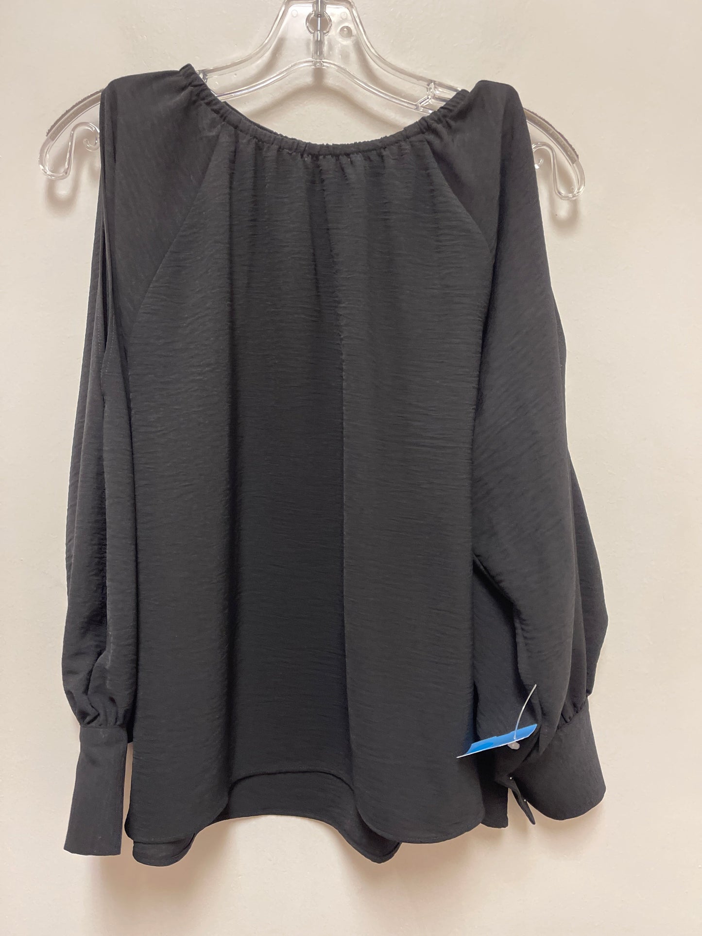 Top Long Sleeve By Calvin Klein In Black, Size: S