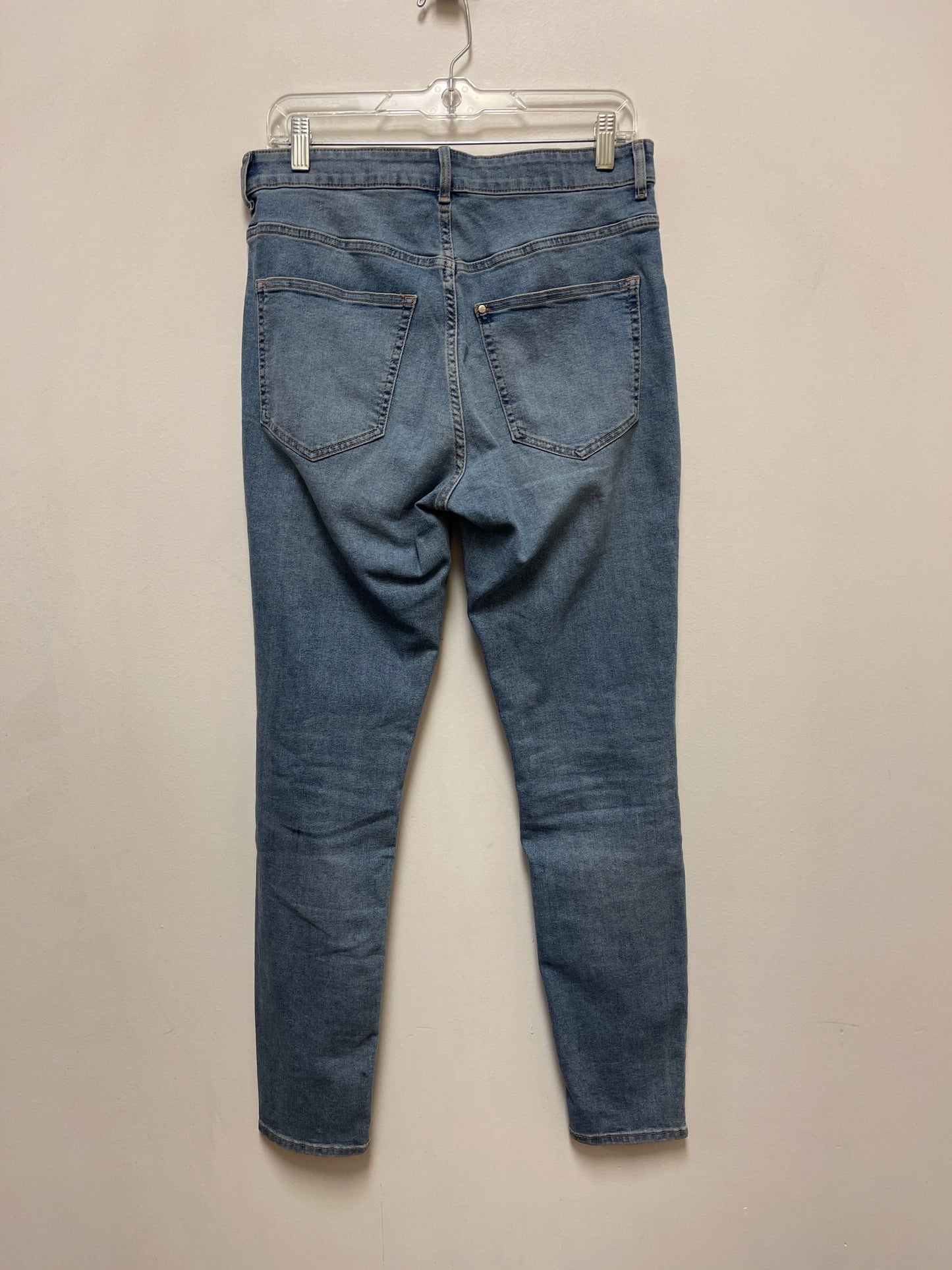 Jeans Skinny By H&m In Blue Denim, Size: 8