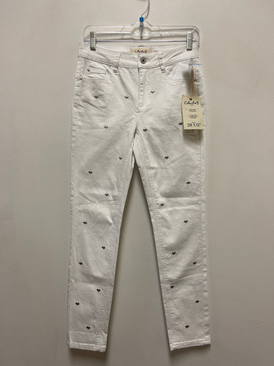 Jeans Skinny By Charlie B In White Denim, Size: 0