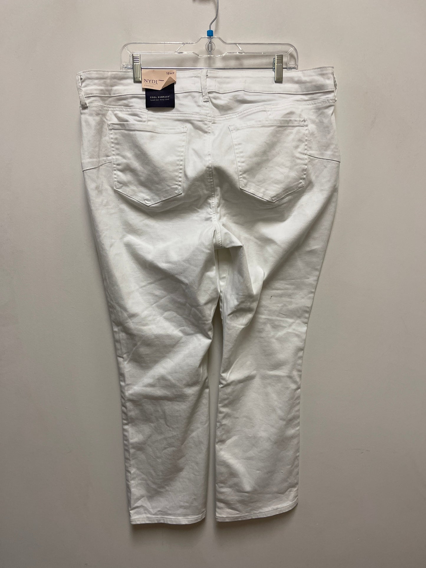 Jeans Straight By Not Your Daughters Jeans In White Denim, Size: 18