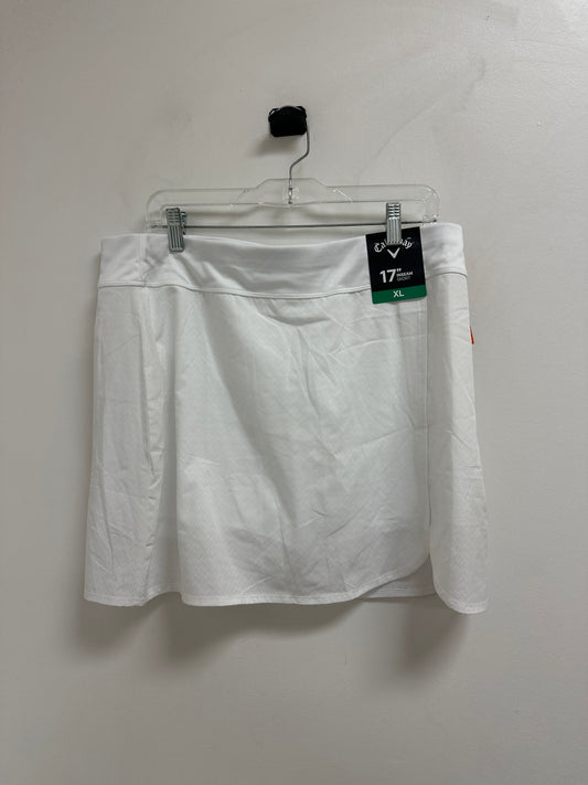 Athletic Skort By Callaway In White, Size: Xl