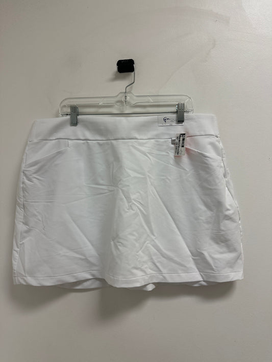 Athletic Skort By Clothes Mentor In White, Size: 14