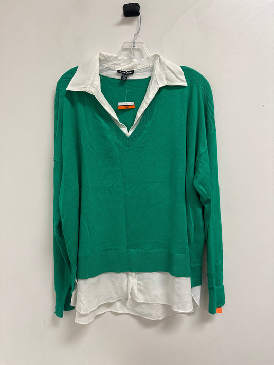 Top Long Sleeve By Hilary Radley In Green, Size: 2x