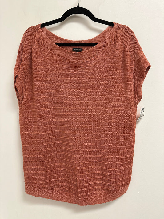 Sweater Short Sleeve By Talbots In Orange, Size: M