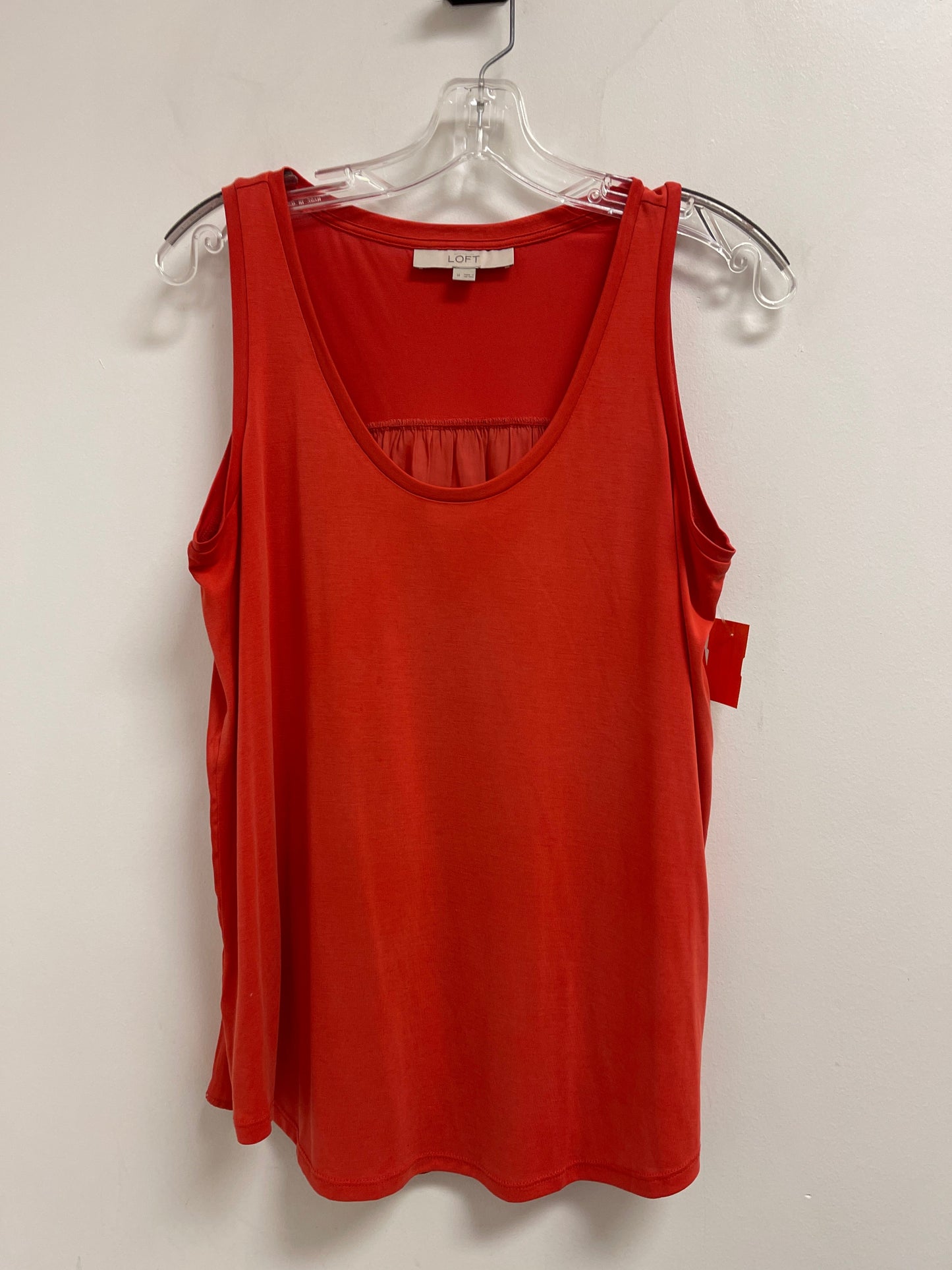 Top Sleeveless By Loft In Orange, Size: M