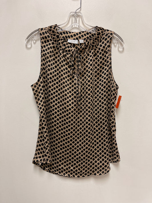 Top Sleeveless By New York And Co In Black & Cream, Size: M