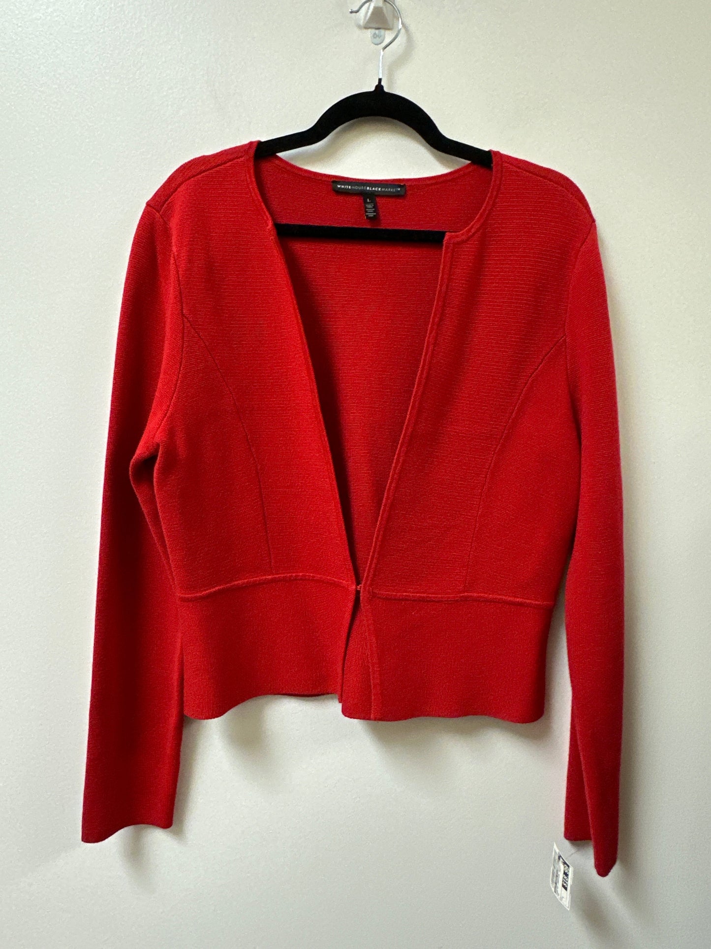 Sweater Cardigan By White House Black Market In Red, Size: L