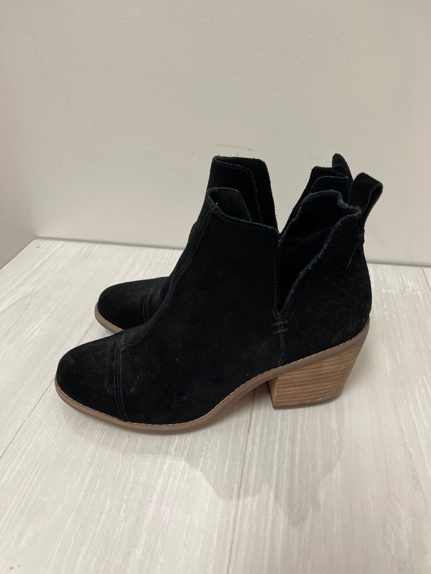 Boots Ankle Heels By Toms In Black, Size: 7