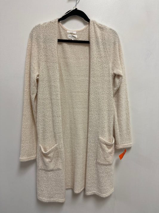 Sweater Cardigan By Blu Pepper In Cream, Size: S