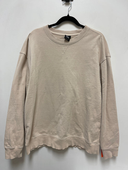 Sweatshirt Crewneck By Zara In Cream, Size: Xl