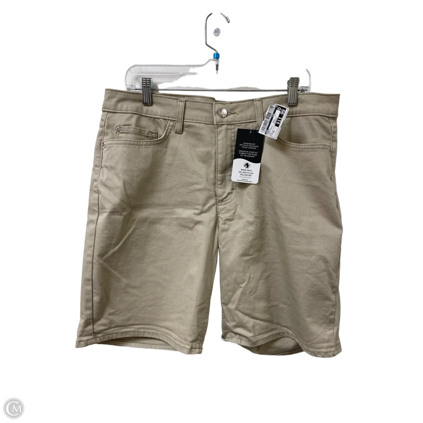 Shorts By Lee In Cream Denim, Size: 16