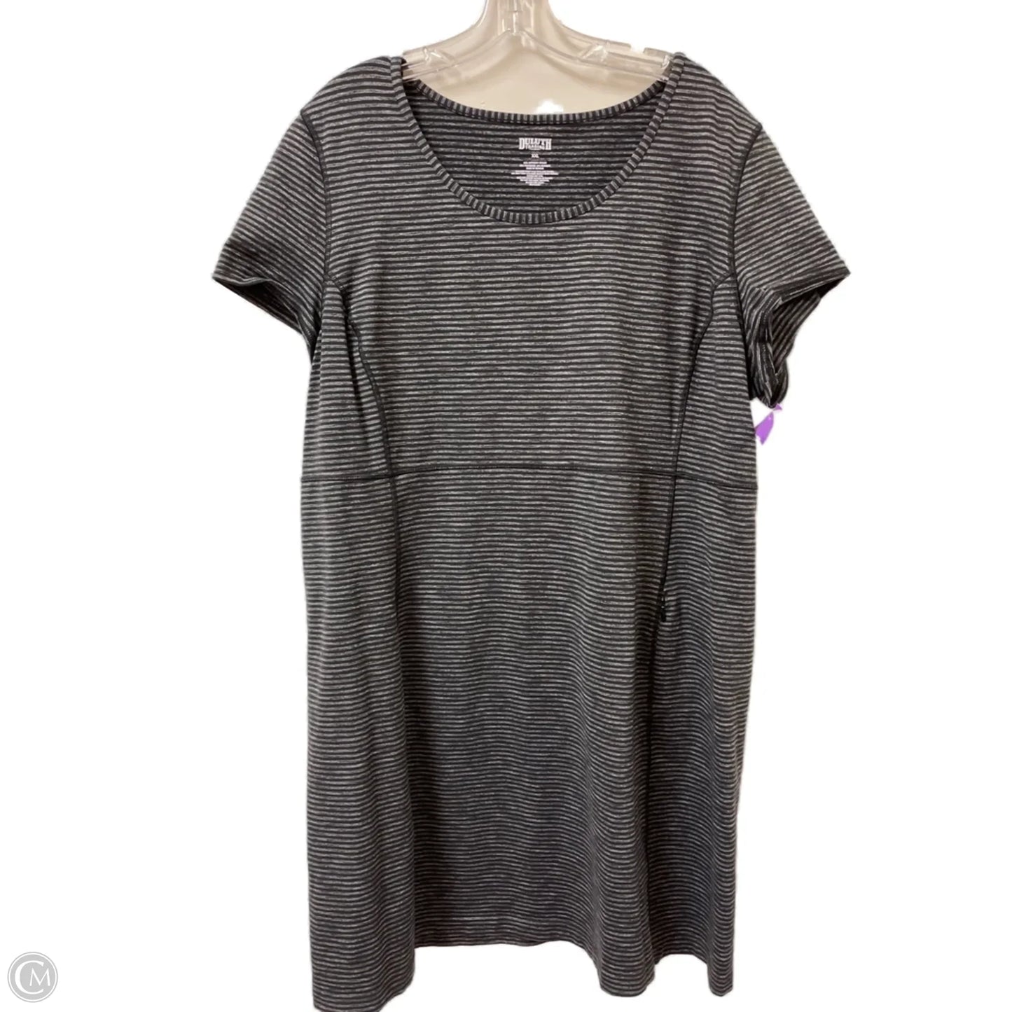 Athletic Dress By Duluth Trading In Black & Grey, Size: 1x
