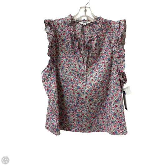 Top Short Sleeve By Bb Dakota In Floral Print, Size: 1x