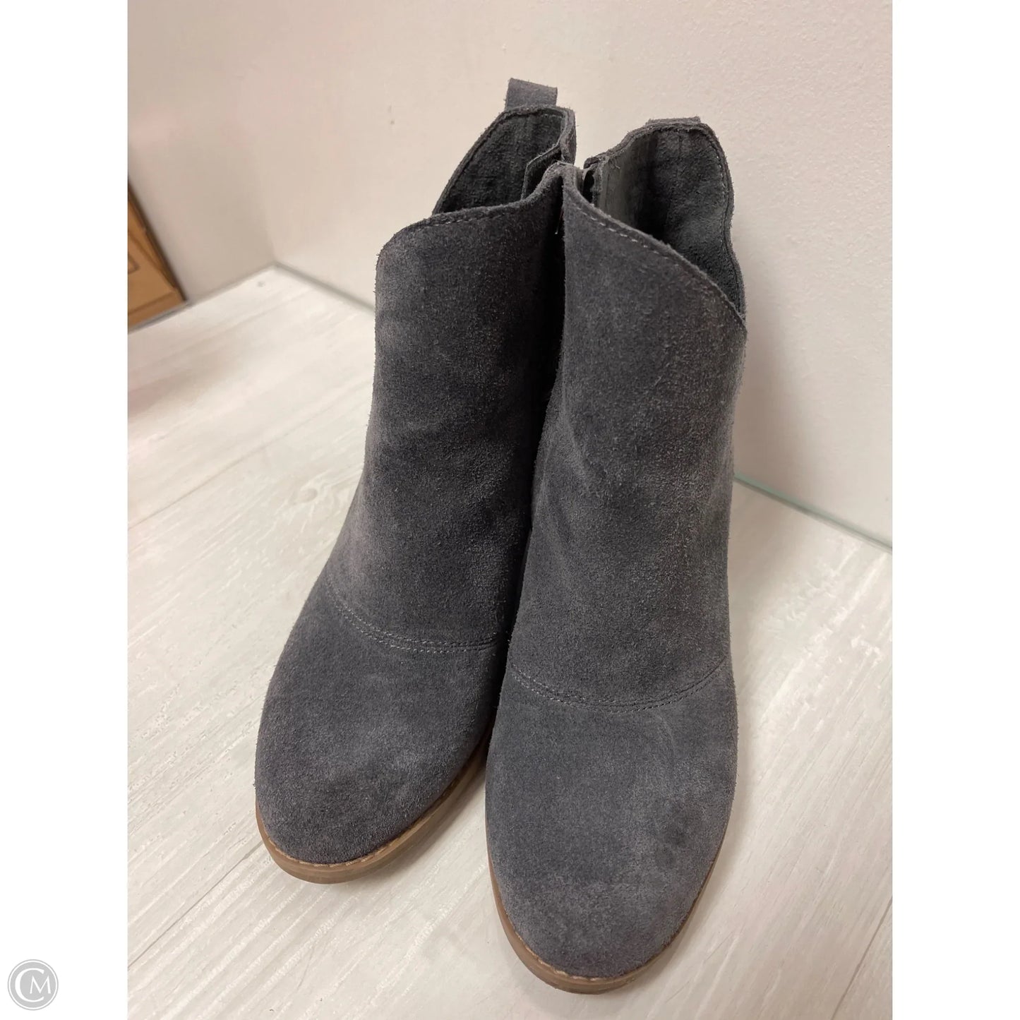 Boots Ankle Heels By Toms In Grey, Size: 6