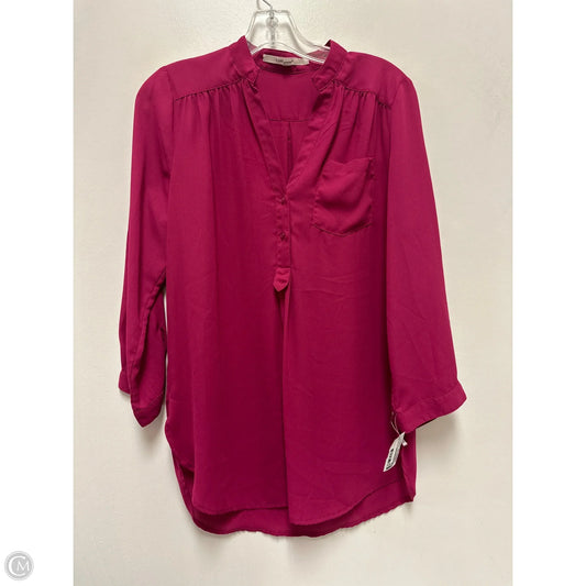 Top Long Sleeve By 41 Hawthorn In Pink, Size: M