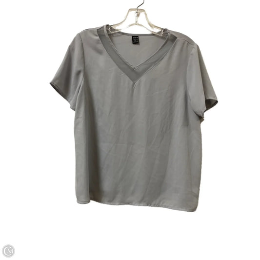 Top Short Sleeve By Shein In Blue, Size: S