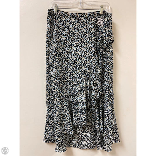 Skirt Midi By Max Studio In Black & Blue, Size: 12
