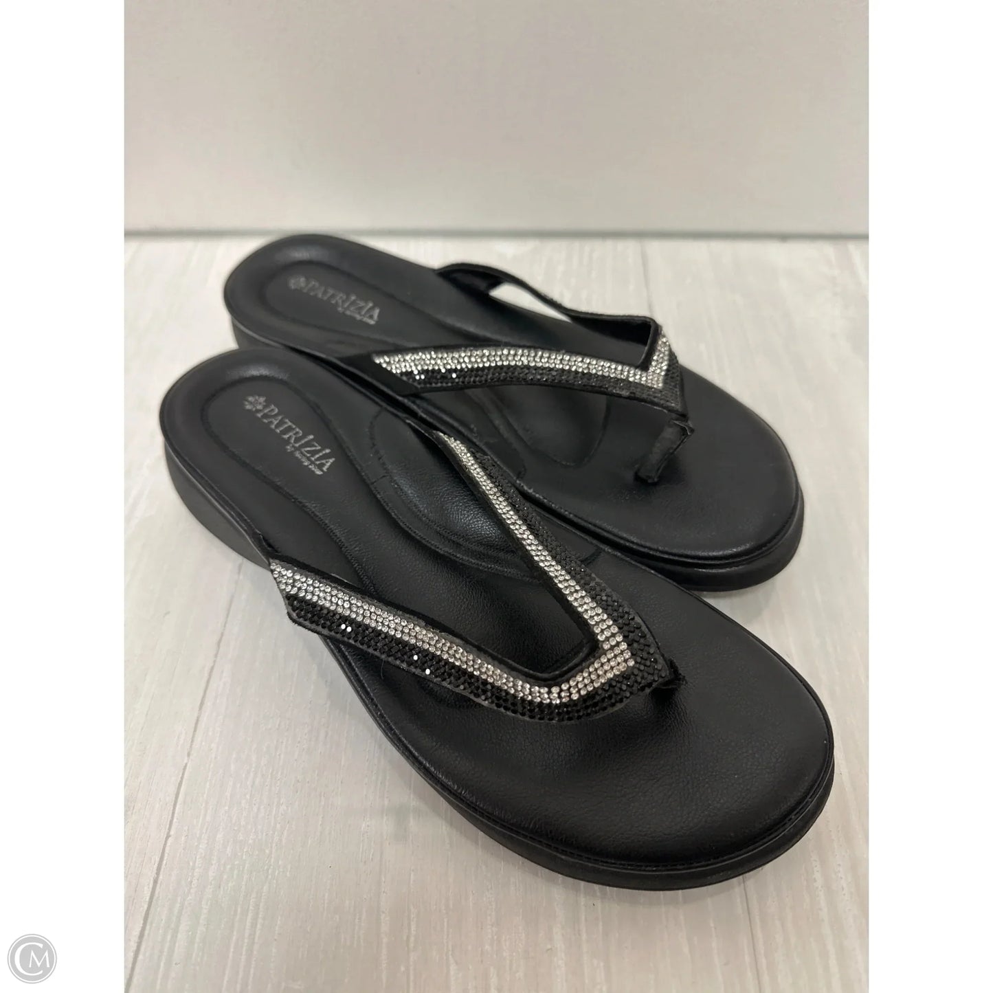 Sandals Flip Flops By Spring Step In Black, Size: 10.5